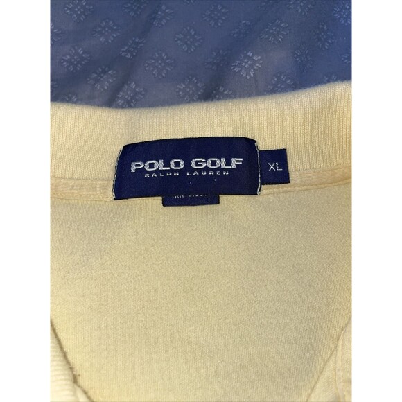 VTG 2000 POLO GOLF RALPH LAUREN MENS XL YELLOW POLO SHIRT LONG ISLAND SUPER SOFT - Picture 3 of 9
